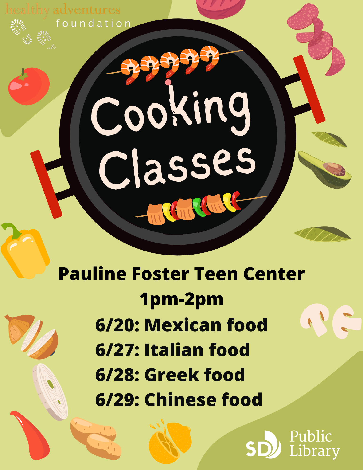 Healthy Adventures Cooking Classes San Diego Public Library